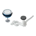 Fotografía de Botón para sanitario línea azul single 38 mm + accionador - Construmarket