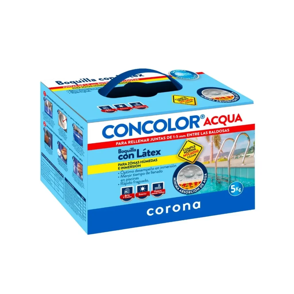 Fotografía de Concolor Acqua Blanco Hueso X5 Kls - Construmarket