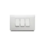 Fotografía de Interruptor Incrustación Triple Blanco - Construmarket