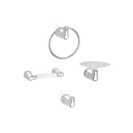 Fotografía de Kit de accesorios para baño Nogal X 4 - Construmarket