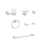 Fotografía de Kit de accesorios para baño Nogal X 6 - Construmarket