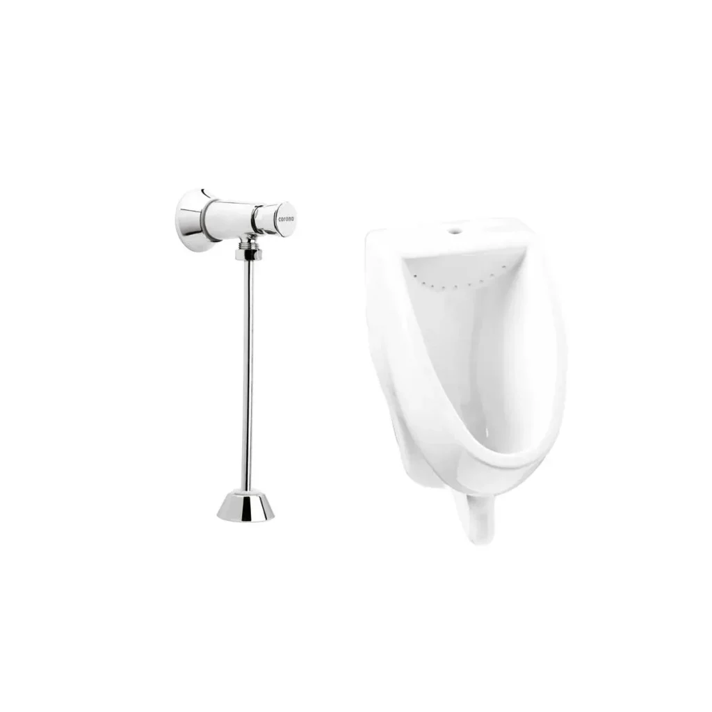 Fotografía de Kit orinal arrecife con válvula tipo push - Construmarket