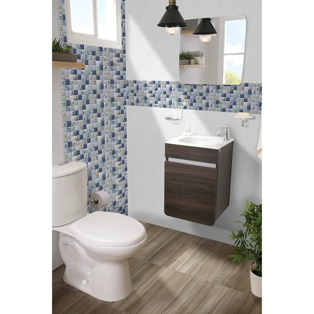 Fotografía de Listón o azulejo Blu Azul Cara Única 15X45 - Construmarket