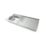 Fotografía de Mesón Acero Inoxidable Esc Izquierda Mezclador 120X050 - Construmarket