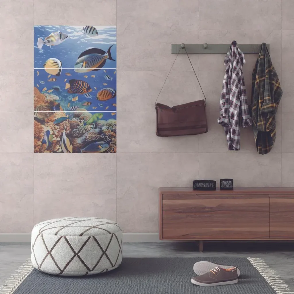 Fotografía de Mural Aguamarina Multicolor Cara Única 30x60 - Construmarket