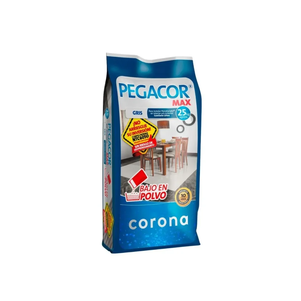 Fotografía de Pegacor Max Gris X 25Kg - Construmarket