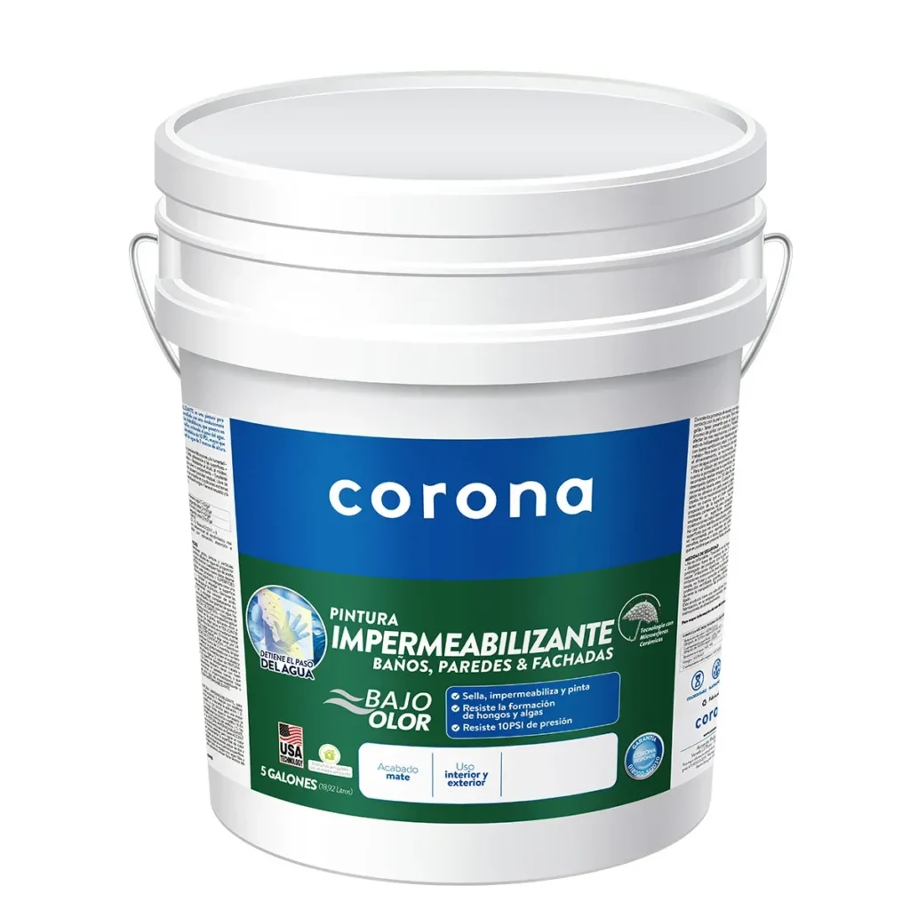 Fotografía de Pintura Impermeabilizante 5 galones en color blanco - Construmarket