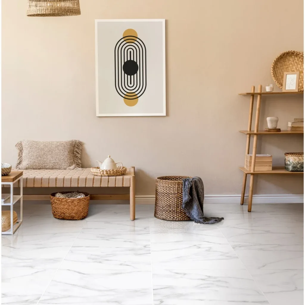 Fotografía de Piso Capri color blanco tamaño 55.2X55.2 - Construmarket