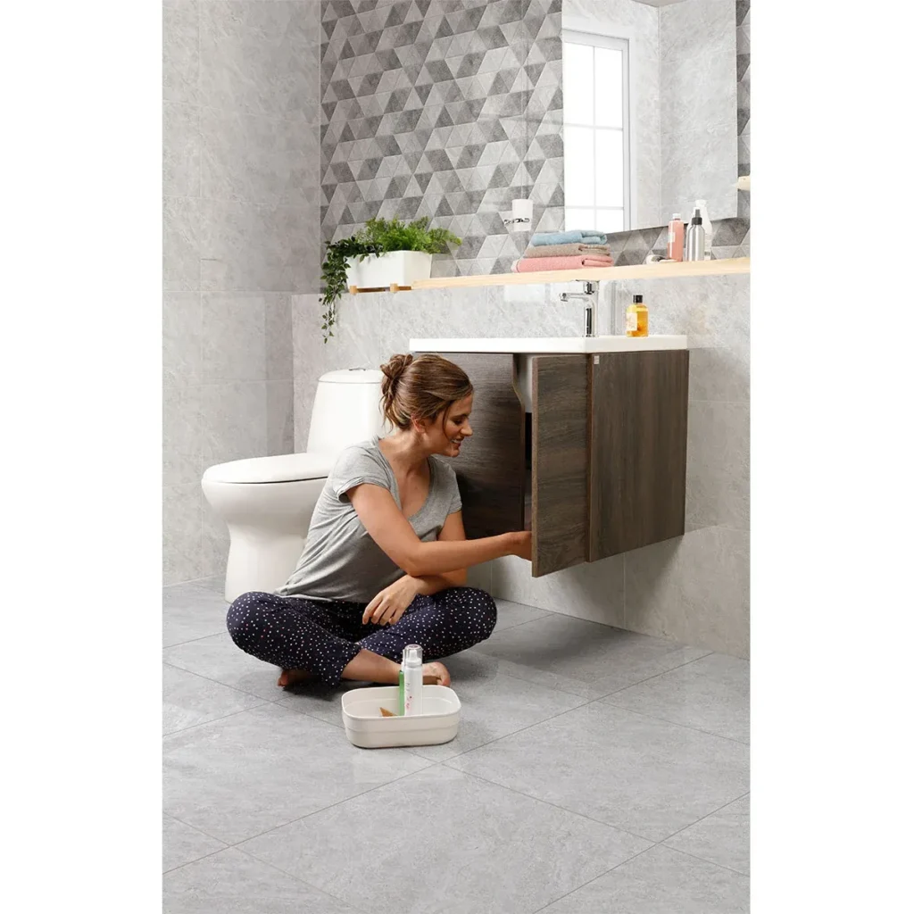 Fotografía de Piso Mantis gris multitono - Construmarket