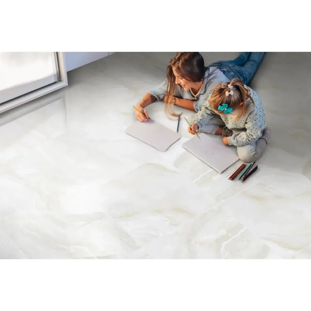 Fotografía de Piso Onix Gold Beige Caras Diferenciadas 60x60 - Construmarket