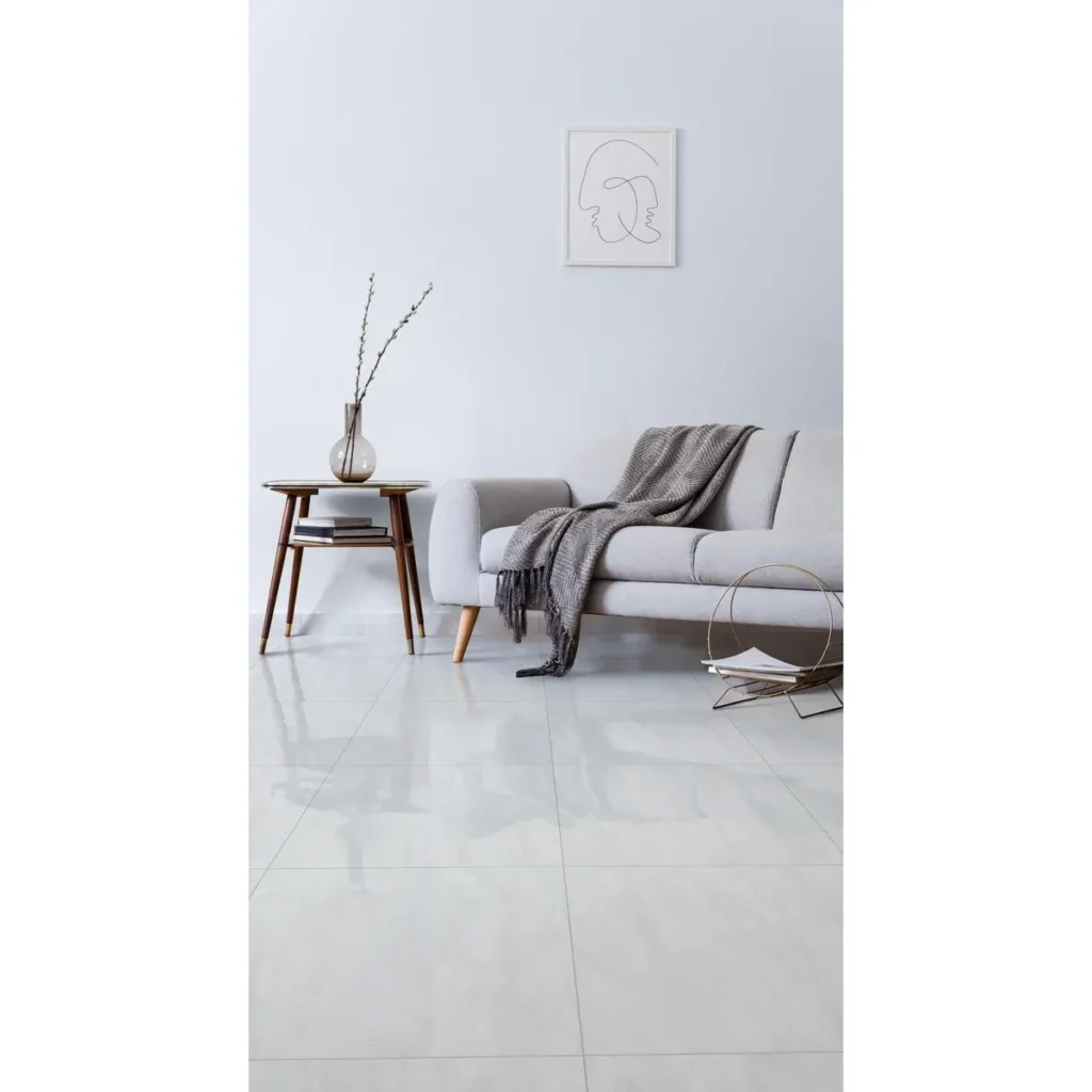 Fotografía de Piso Parral Blanco Caras Diferenciadas 60X60 - Construmarket