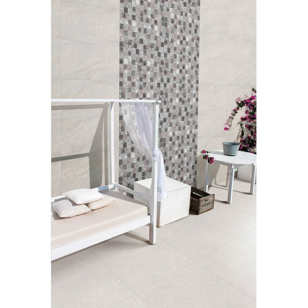 Fotografía de Piso pared estructurado Petra marfil de caras diferenciadas - Construmarket