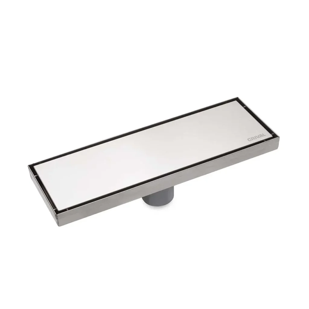 Fotografía de Rejilla de piso rectangular de 30 cm con drenaje oculto - Construmarket