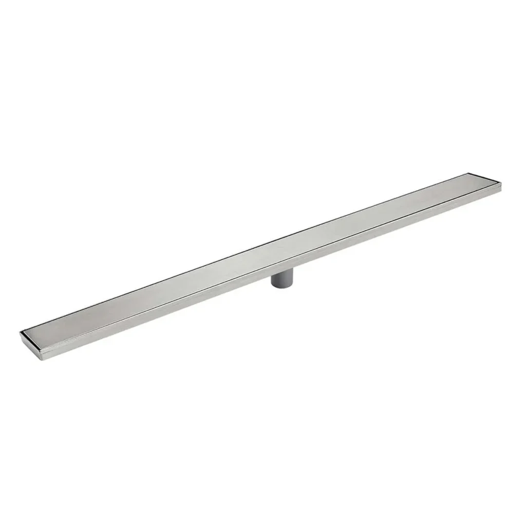 Fotografía de Rejilla de piso rectangular en acero inoxidable de 100cm - Construmarket