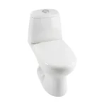 Fotografía de Sanitario Ecoclean alargado blanco - Construmarket