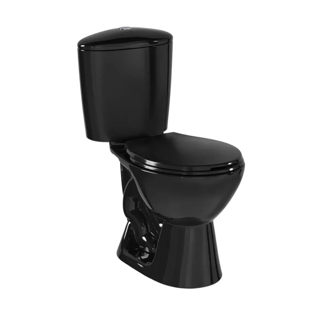 Fotografía de Sanitario Manantial Pro Redondo Negro. - Construmarket