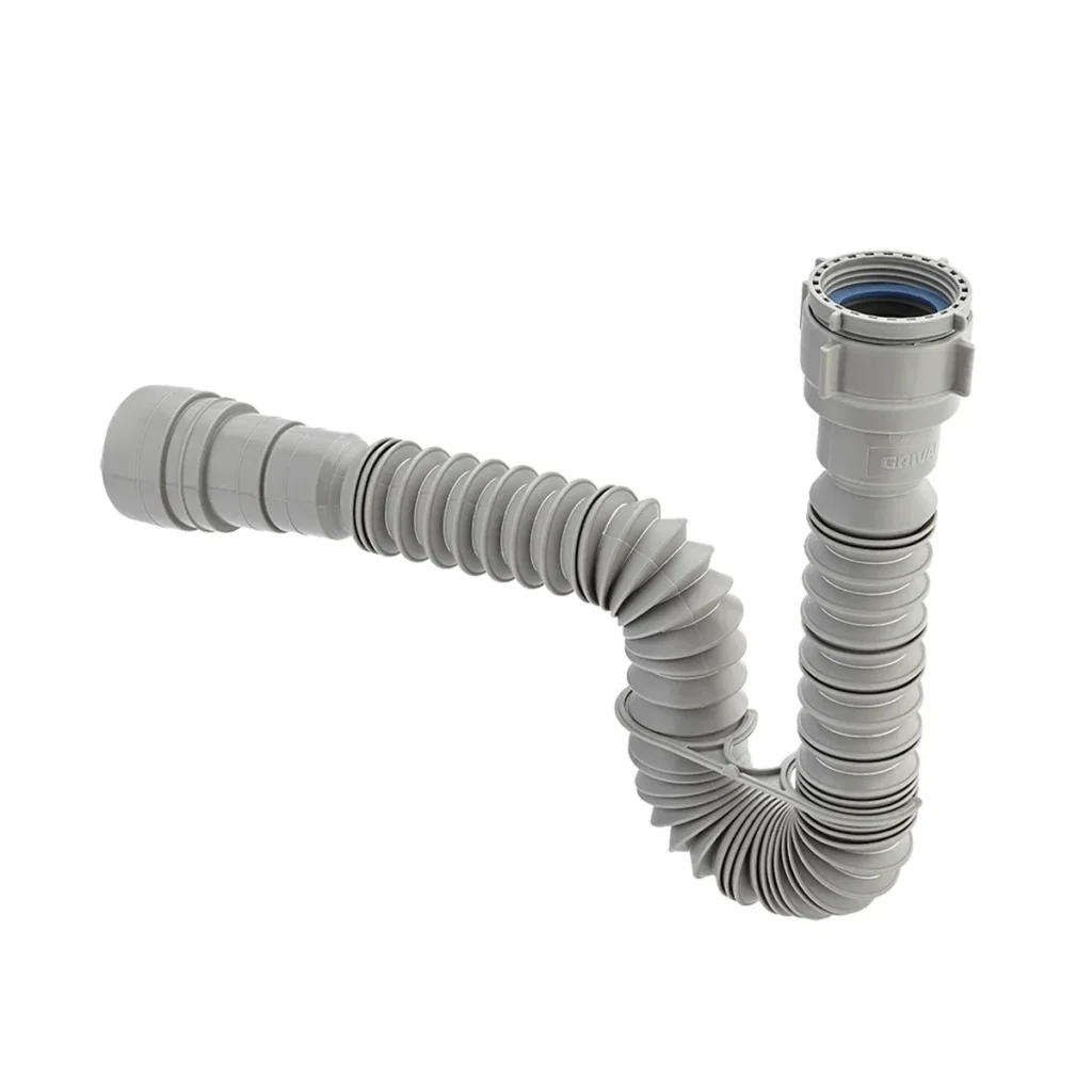 Fotografía de Sifón flexible gris - Construmarket