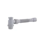Fotografía de Sifón para lavamanos botella flexible color gris | Grival - Construmarket