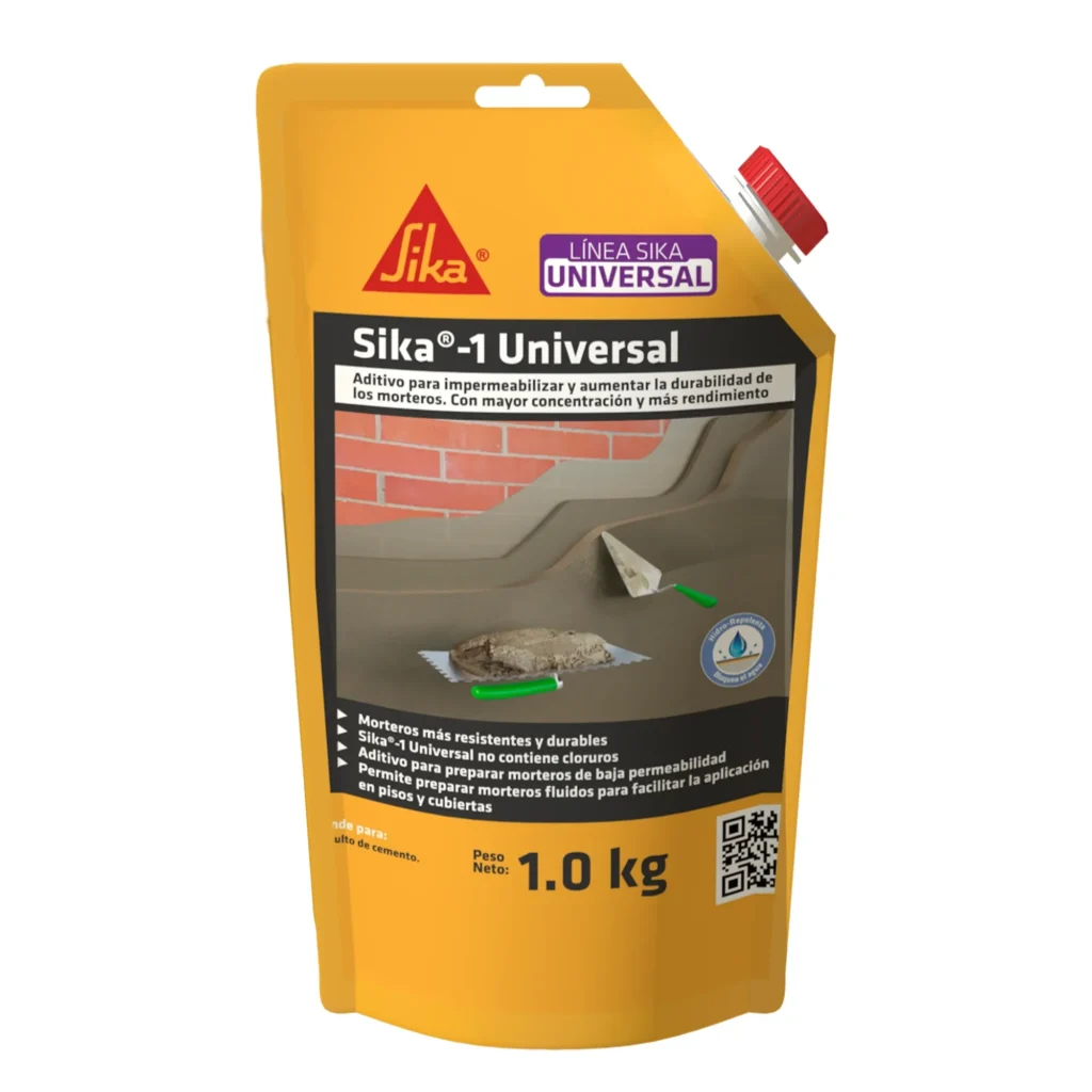 Fotografía de Sika 1 Universal Aditivo Impermeabilizante Para Concreto Y Mortero 1Kg - Construmarket