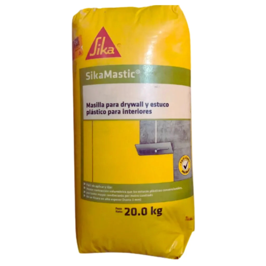 Fotografía de Sikamastic Interior Masilla Para Drywall Y Estuco Plástico Para Interiores 20Kg -...