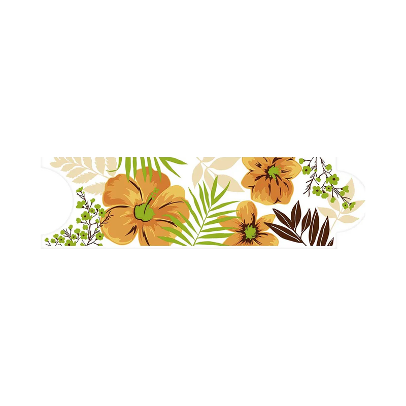 Fotografía de Listello Decorativo Corona Hawaiana Verde 8X25 Cm - Construmarket