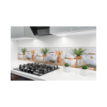 Fotografía de Pared Base Decorada Corona Micaela Multicolor 30x60 cm Brillante para Cocina -...