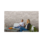 Fotografía de Pared Fachaleta Corona Usul Gris Cenizo Mate 34.5x62 cm por Caja 1.71 m2 -...