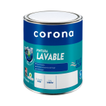 Fotografía de Pintura Lavable Corona Blanco 1/4 Galón - Construmarket