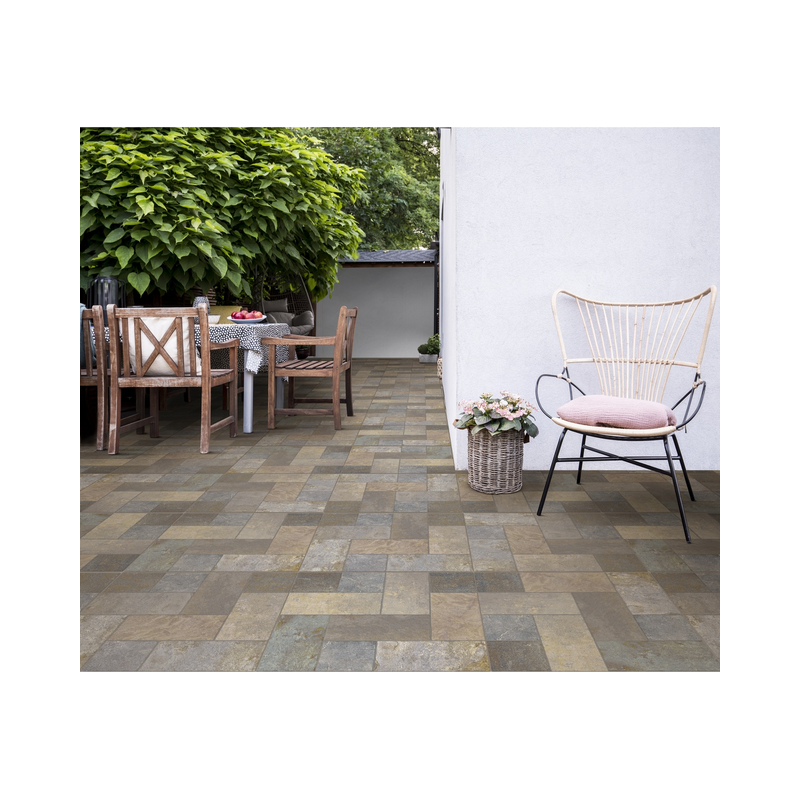 Fotografía de Piso Cerámico Corona Calama Multicolor Mate 51x51 cm para Exterior Caja 2.08 m2 -...
