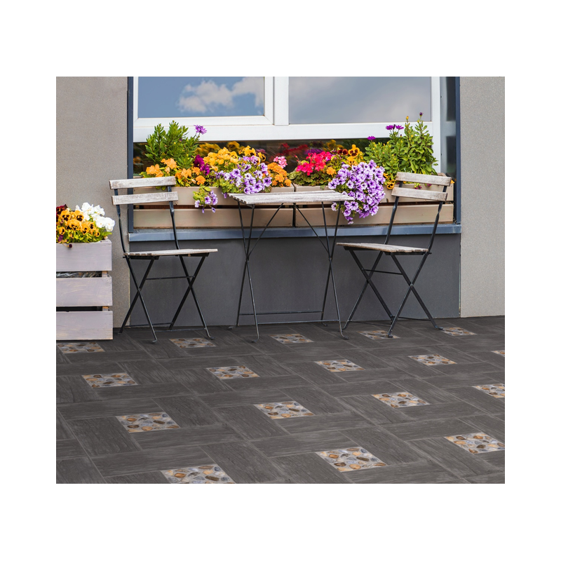 Fotografía de Piso Cerámico Corona Coruña Estructurado Multicolor 51X51 cm - Construmarket