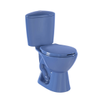 Fotografía de Sanitario Corona Manantial Pro Redondo Azul - Construmarket